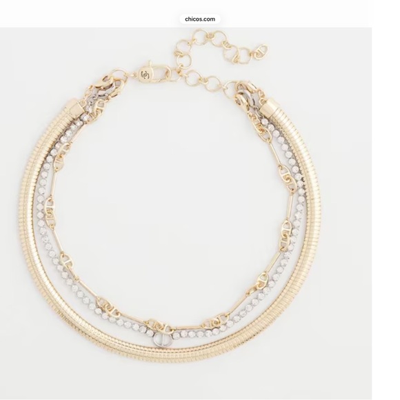 Chico's Jewelry - Chico's 3-or-individual Gold and Silver Necklace Stack